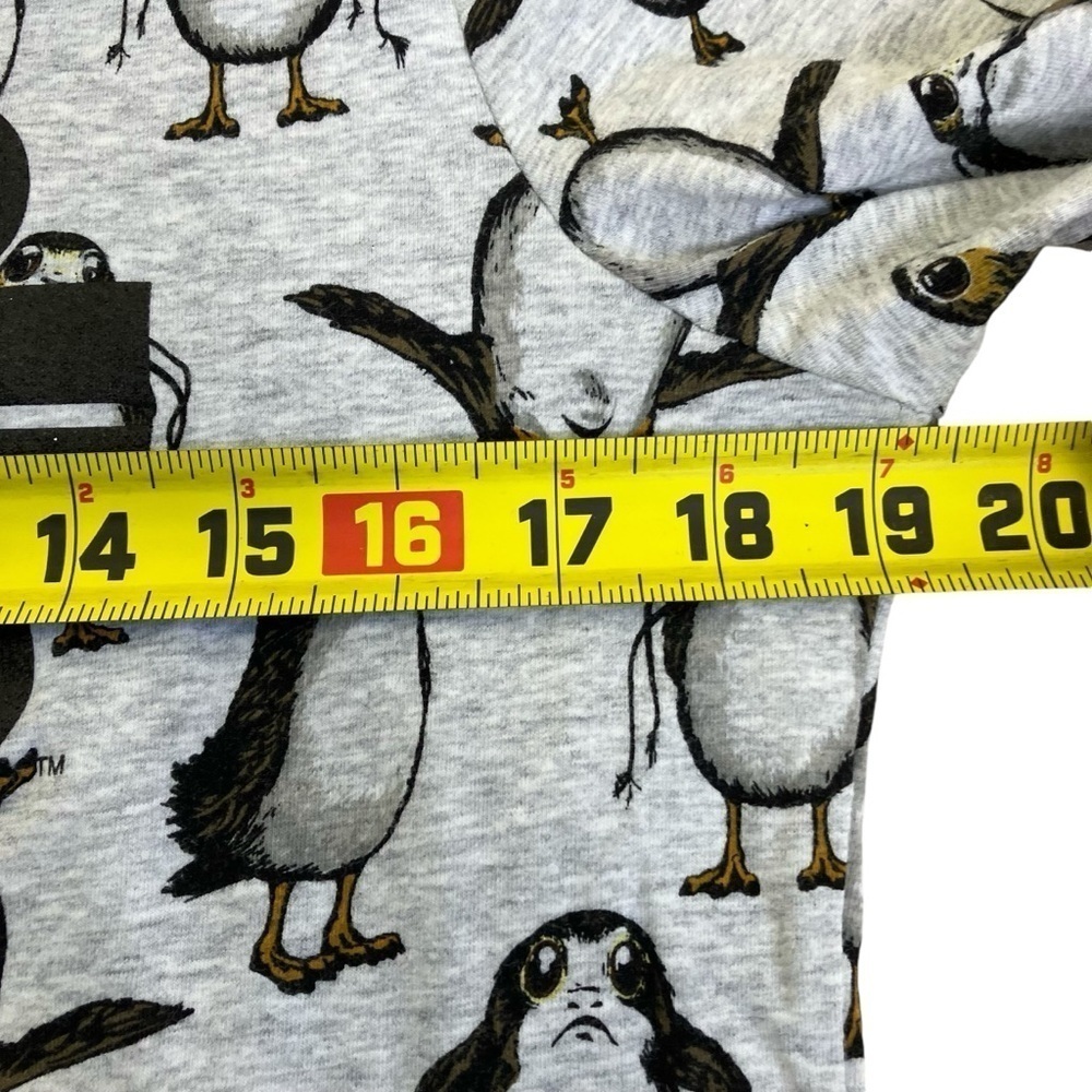 Disney Store Star Wars Womens Gray Porg Print Two Piece Pajama Set Long Sleeve M - Picture 8 of 16